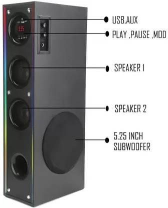 Quaranel BHJ-98N 100 W Bluetooth Tower Speaker