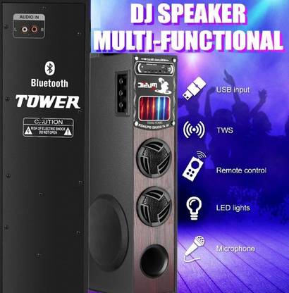 ultiads DD-3N Tower Multimedia Speaker System Remote Control 100 W Bluetooth Tower Speaker