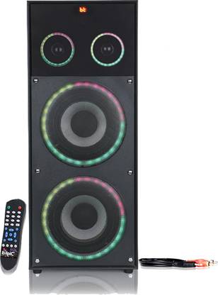 Bencley BLACK DIAMOND BOOM BOX With Multi Color Neon Light 188 W Bluetooth Tower Speaker