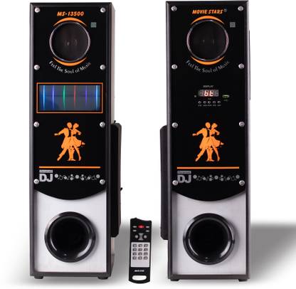 MOVIE STARS MS-13500 Double Tower Speaker System 120 W Bluetooth Tower Speaker