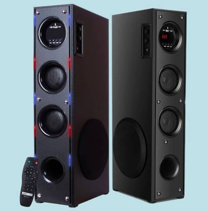 Qcluellu 518 =FG TOWER SPEAKER DJ Sound Stereo bass Built-in FM 80 W Bluetooth Tower Speaker