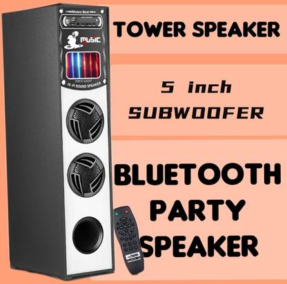 Quaranel NB/J-Tower Multimedia Speaker System Remote Control 100 W Bluetooth Tower Speaker