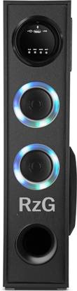 RZG Multimedia dj tower speaker with mic Music System Home theater 120 W Bluetooth Tower Speaker