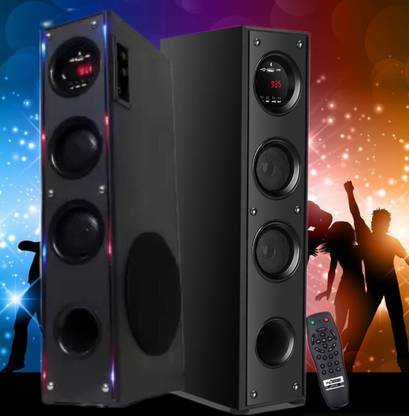 Quaranel UH/MN-Tower Multimedia Speaker System Remote Control 100 W Bluetooth Tower Speaker