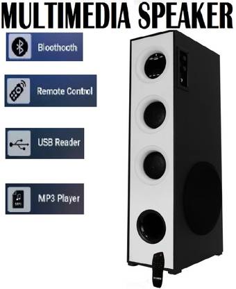Yoment Wired Tower Multimedia Speaker System Remote Control 120 W Bluetooth Tower Speaker