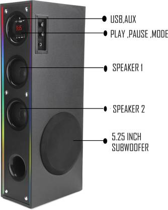 quotimo BANTAGE 120 W Bluetooth Tower Speaker