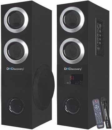 DH Discovery DJ 8060 250 W Home Theater (Wireless Mic, Remote Control, LED Display) 400 W Bluetooth Tower Speaker