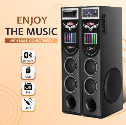 RZG Dhoom 4 Dj Sound Music System Home theater 150 W Bluetooth Tower Speaker
