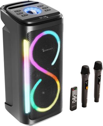 ZEBRONICS Party Fyre 650 Party Speaker, 7h Playback, LED Display, Dual Wireless Mics 180 W Bluetooth Party Speaker