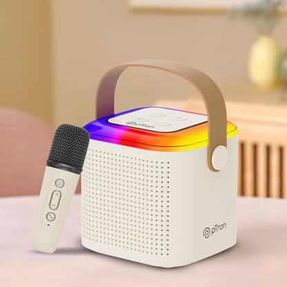 PTron Funk Play / Fusion Tunes w/ Karaoke Mic, 10W Pristine Sound, 8Hrs Playtime 10 W Bluetooth Speaker