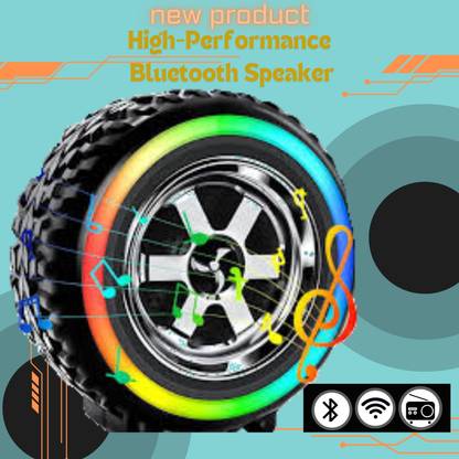 GUGGU Tyre-Shaped high power 8W Bluetooth Speaker with impressive sound quality d497 8 W Bluetooth Speaker