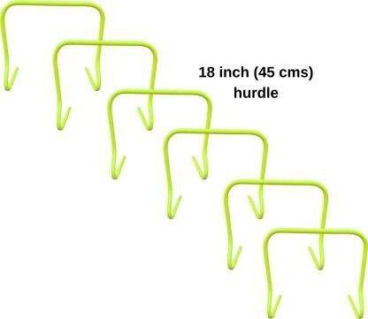 YMD Agility Hurdle 18 inch Set of 10 pcs | Football Speed Hurdle for Running PVC Speed Hurdles