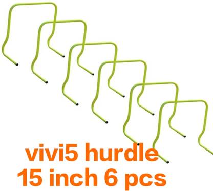 Vivi5 15 inch hurdles set of 6 pcs PVC Speed Hurdles
