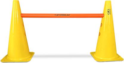 COUGAR Plastic Speed Hurdles 18" cone with pole set (2 cones & 1 pole) Plastic Speed Hurdles