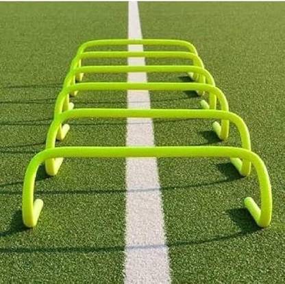 MRT SPORTS Speed Training and Practice Hurdle Track & Fields 6 inch for Unisex Adult Yellow PVC Speed Hurdles