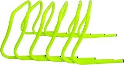 ISHAN SPORTS PVC Tube Built Agility Hurdles for Kids Field Training 12-Inches PVC Speed Hurdles