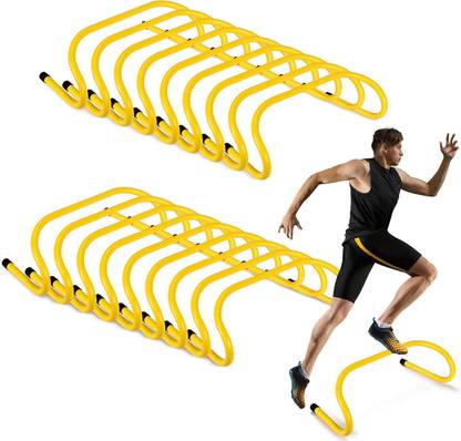 YMD 18Pc 6" Speed Agility Training Hurdles Training Hurdle Agility PVC Speed Hurdles