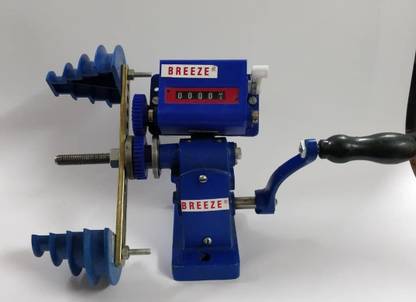 Breeze Shear 1/10 Motor Coil Winding Machine with SS gears, 0.5 Dies/Farma, Meter, Handle Speeder Tool