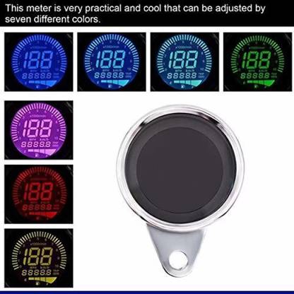 acube mart bike digital Speedometer LCD chrome With WHEEL DISC cover for 17inch wheel Digital Speedometer