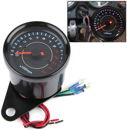 SRPHERE Universal Motorcycle Speedometer Double Color LED Light Odometer Speed Meter Digital Speedometer