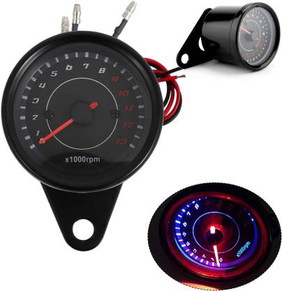 AUTO PEARL 12 V Motorcycle Tachometer Modified LED Display Motorbike Gauge RPM Meter Analog Speedometer