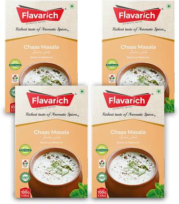 Flavarich Chaas Masala, Pack of 4, 100 Grams each