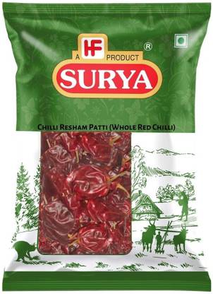 Surya 200gm CHILL RESHAM PATTI | LAL MIRCH WHOLE | WHOLE RED CHILLI