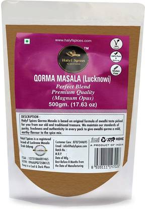 HALYF SPICES Lucknowi Qorma Masala | Chicken & Mutton Korma Masala (500 gm)