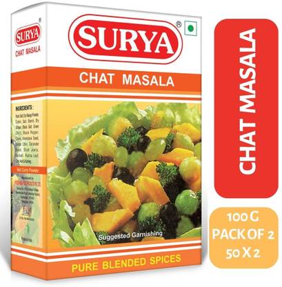 Surya 100g Chat Masala (Pack of 2; 50g each)