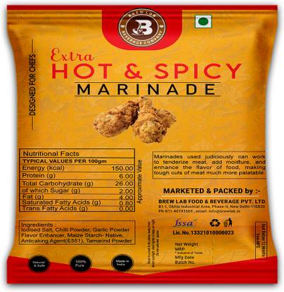 Brew Lab Extra Hot & Spicy marinade | Marination Masala