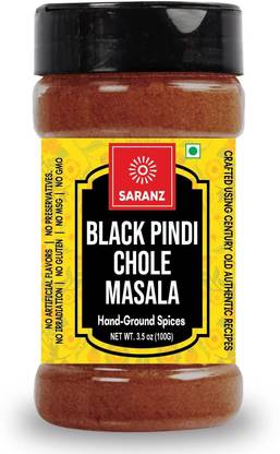 SARANZ Black Pindi Chole Masala Perfect for Cooking, Ready to Use |Chana Chole Masala
