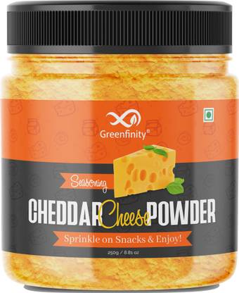 Greenfinity Cheddar Cheese Powder- Cheese Seasoning for Popcorn, Pasta, Pizza, Nachos, Fries