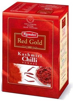 Ramdev Red Gold Kashmiri Chilli Powder 1 kg Pack