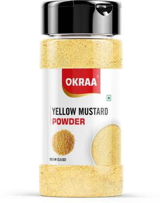 OKRAA Yellow Mustard Powder / Pili Rai / (Pili Sarso Ka Powder) - 100 GM