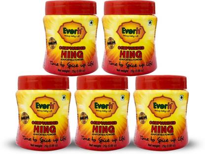 Everin Compounded Asafoetida Hing Powder Pack of 5 25gm each