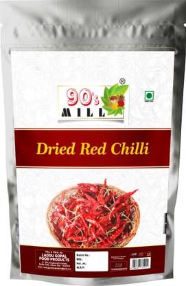 90's MILL Dried Red Stick Chilly Red Chilli/Lal Mirch||Laal Mirch/Dry Red Chilli-150Gx1Pk