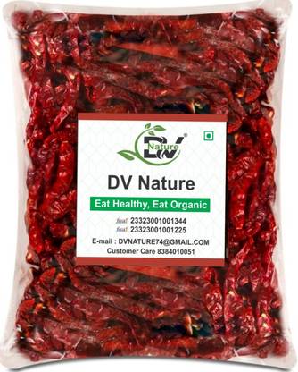 DV Nature Kashmiri Mirch Whole & Dry (Lal Mirchi Sabut) Chilli