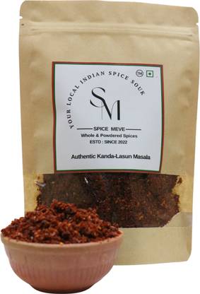 Spice Meve Hand-Pounded Kanda Lasun Masala | Premium & Pure Quality Ghati Masala