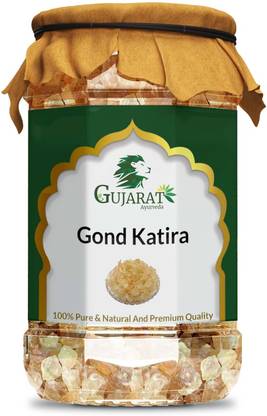 Gujarat Ayurveda Pure Gond Katira, Tragacanth Gum Seed - 200 Gram ( Pack of 1)