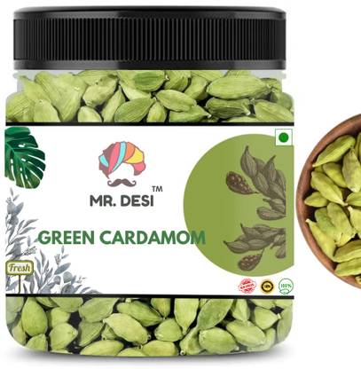 MR DESI Cardamom Green Whole Grade - Big Size, Sabut Choti Elaichi