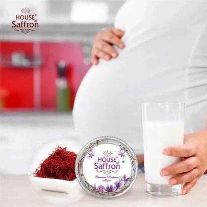 Houseofsaffron 5 gram 100% Pure Kashmir Saffron for Pregnant Women, Cooking, Beauty, Original Long Thread Mogra Saffron Certified Grade A1+++ Premium Natural Kesar
