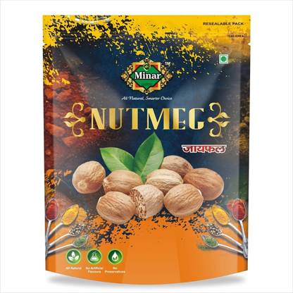 Minar Whole Nutmeg 250gm Pouch