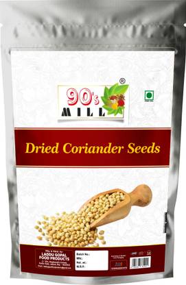 90's MILL Organic Coriander Seeds||Sabut Dhania||Whole Coriander/Dhaniya Seeds-980Gx1Pk