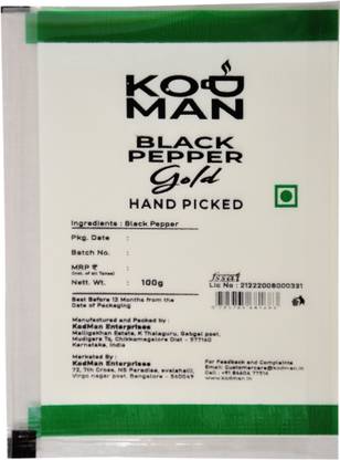 KodMan Black Pepper Whole