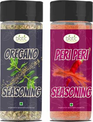 biotic Seasoning Dried Herbs Oregano and Peri Peri Mixed Herbs Seasoning Combo