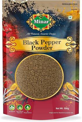 Minar Black Pepper Powder (Kali Mirch) 500g