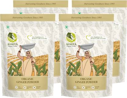 ASMITA ORGANIC FARMS Ginger Powder, Saunth | Premium dry ginger powder, Sun dried