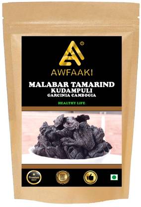 AWFAAKI Dried Malabar Tamarind | Kerala Tamarind | Kudampuli | Garcinia Cambogia 1 Kg