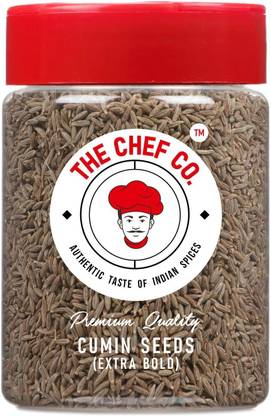 The Chef Co Extra Bold Cumin Seeds - 160gm | Ideal for Cooking and Seasoning (Pack of 1)