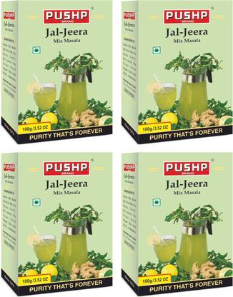 Pushp Brand Jal Jira Masala Box (Pack of 4, 100g in each)